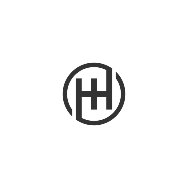 Hhロゴデザインテンプレート ベクトルグラフィックブランディング要素 — ストックベクタ