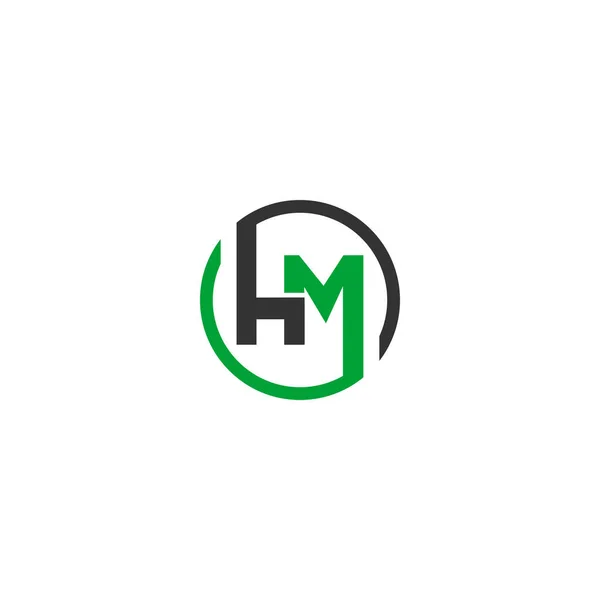 Harfli Logo Tasarım Vektör Şablonu Soyut Harf Logo Tasarımı — Stok Vektör