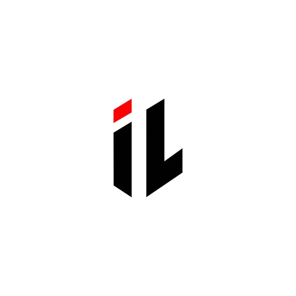Initial Linked Letter Logo Design Modern Letter Logo Design Vector — Stockvector
