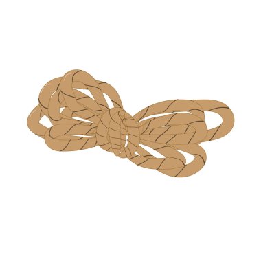 rope for camping, mountaieering, nautilus travel icon on white background. Vector illustration