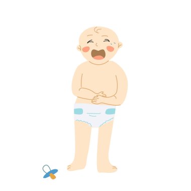 Sevimli küçük çocuk ağlıyor, üzgün, çok üzgün. Emzik meme ucu yerde yatıyor. Çocuğun duygusal duyguları, gözyaşlarıyla bebeğin duygusal yüzü.