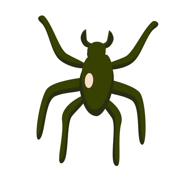 Süße Spinne Für Zombie Vektor Illustration Isoliert Verwendbar Für Happy — Stockvektor