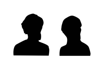 Abraham Lincoln, ABD Başkanı 'nın silueti. Vektör illüstrasyonu izole edildi. Kutlama kartı ve pankart için kullanılabilir. 