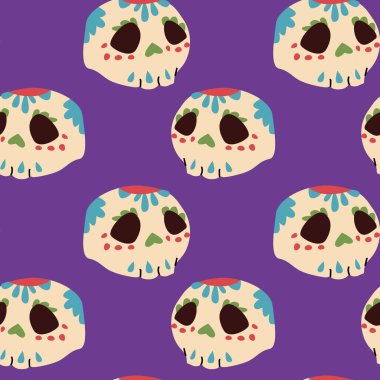 El çizimi Meksikalıların kusursuz desenleri. Meksika 'nın vektör illüstrasyonu 