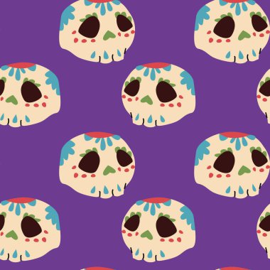 El çizimi Meksikalıların kusursuz desenleri. Meksika 'nın vektör illüstrasyonu