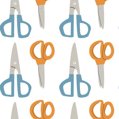 Çocuklar için moda okulu modeli. Okula ya da anaokulu malzemelerinin sorunsuz bir geçmişi var. El yapımı eğitim unsurları tasarımı. Kumaş, tekstil, ambalaj kağıdı için yazdır.