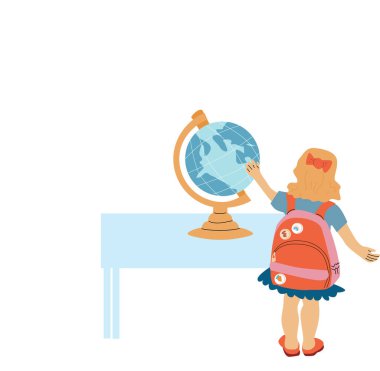 Okula dön, anaokulu afişi ya da çerçeve. Çocuk okulu unsurları, kopya alanı olan kalemler. Çocuk malzemeleri, şirin tasarım. Poster ve satış afişi için kullanılabilir.