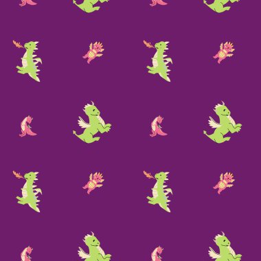 Tatlı çocuklar ejderha desenli peri masalı. Fantezi hayvanı, evi ya da şatosu olan çocuksu, kusursuz bir geçmişi var. Çocuk yuvası, erkek tasarımı. Tatlı sihirli yaratıklar, sonsuz iz..