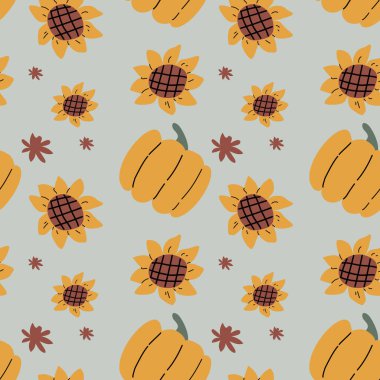 Sonbahar sonbaharı Şükran Günü 'nde tatlı yapraklar, şeyler ve balkabaklarıyla kusursuz bir düzen oluşur. Dekorasyon tasarımı. Yapraklar, palamutlar, fındıklar ile kare arkaplan.