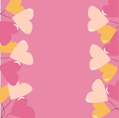 valentine 's day, heart, greeting card, vector background clipart