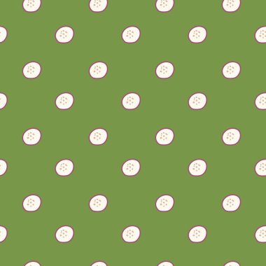 yeşil arka plan beyaz lekeli model ile.