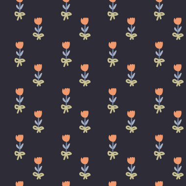 Kumaş ve duvar kağıdı tasarımı için zarif prenses desenleri.