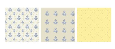 Çocuk tasarımı ve dekorasyonu için tuhaf prenses desenleri.