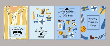 Babalar günü tebrik kartı koleksiyonu ve babam için hediyeler..