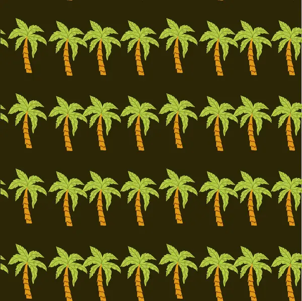 Koyu arkaplanda tropikal palmiye ağaçlarının kusursuz deseni.