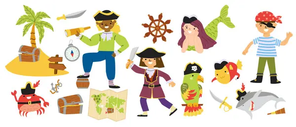 Hazine haritası, deniz kızı ve deniz canlılarıyla renkli bir korsan macerası..