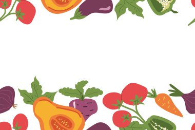 Siyah arka planda domates, havuç ve biberli renkli sebzeler..