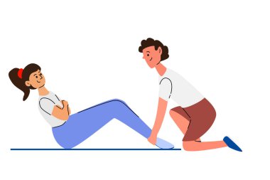 Kafkasyalı genç bir kadın, beyaz bir erkeğin yardımıyla mekik çekiyor..