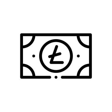 Altyazı simgesi. Beyaz Arkaplanda İnce Doğrusal Tasarım