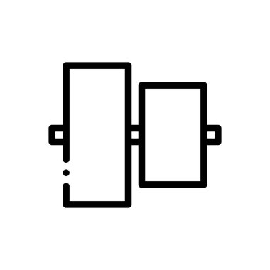 nesneler simgesini hizala. Beyaz Arkaplanda İnce Doğrusal Tasarım