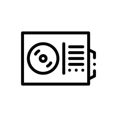 Klima ikonu. Beyaz Arkaplanda İnce Doğrusal Tasarım