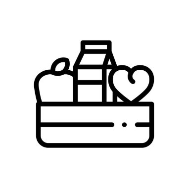 Tarım ikonu. Beyaz Arkaplanda İnce Doğrusal Tasarım