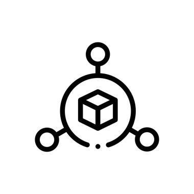 Toplam arz simgesi. Beyaz Arkaplanda İnce Doğrusal Tasarım