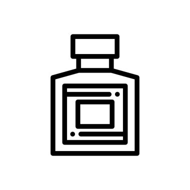 Tıraş olduktan sonra. Beyaz Arkaplanda İnce Doğrusal Tasarım