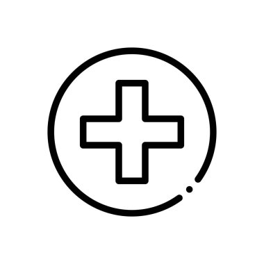 simge ekle. Beyaz Arkaplanda İnce Doğrusal Tasarım