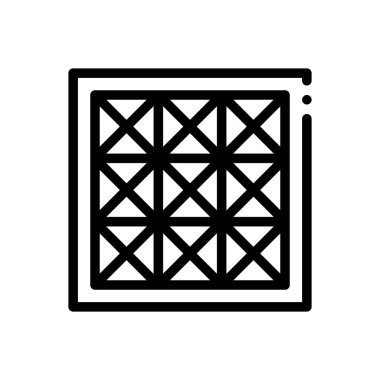 Akustik ikon. Beyaz Arkaplanda İnce Doğrusal Tasarım