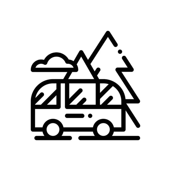 Macera ikonu. Beyaz Arkaplanda İnce Doğrusal Tasarım