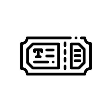 Lunapark ikonu. Beyaz Arkaplanda İnce Doğrusal Tasarım