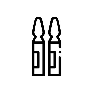 Ampul simgesi. Beyaz Arkaplanda İnce Doğrusal Tasarım