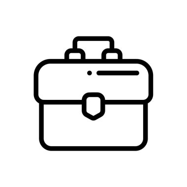 torba simgesi. Beyaz Arkaplanda İnce Doğrusal Tasarım