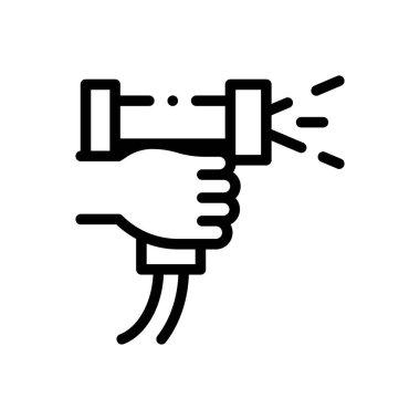 baktericide ikonu. Beyaz Arkaplanda İnce Doğrusal Tasarım