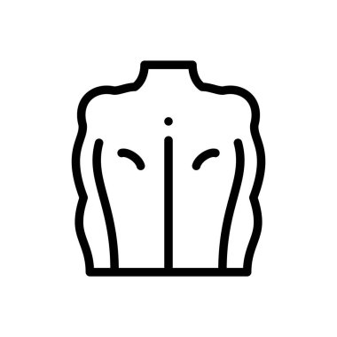 Geri simge. Beyaz Arkaplanda İnce Doğrusal Tasarım