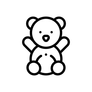 Bebek şapkası ikonu. Beyaz Arkaplanda İnce Doğrusal Tasarım