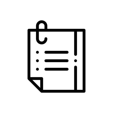 Simgeyi yerleştir. Beyaz Arkaplanda İnce Doğrusal Tasarım