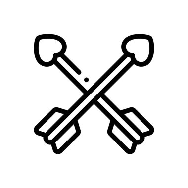 Ok simgesi. Beyaz Arkaplanda İnce Doğrusal Tasarım