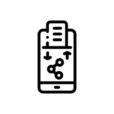 arşiv simgesi. Beyaz Arkaplanda İnce Doğrusal Tasarım