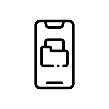 arşiv simgesi. Beyaz Arkaplanda İnce Doğrusal Tasarım