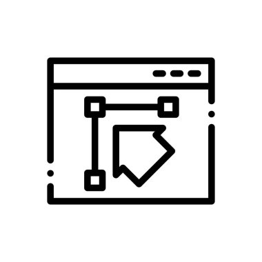 Mimari ikonu. Beyaz Arkaplanda İnce Doğrusal Tasarım