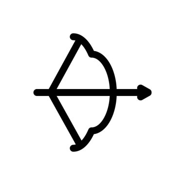 Baş simge. Beyaz Arkaplanda İnce Doğrusal Tasarım