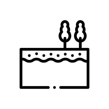 Akiifer simgesi. Beyaz Arkaplanda İnce Doğrusal Tasarım