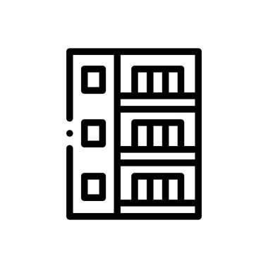 Daire ikonu. Beyaz Arkaplanda İnce Doğrusal Tasarım