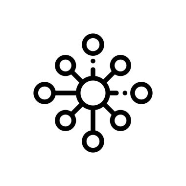 Analitik simge. Beyaz Arkaplanda İnce Doğrusal Tasarım