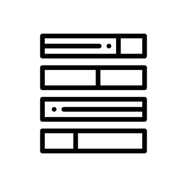 Analitik simge. Beyaz Arkaplanda İnce Doğrusal Tasarım