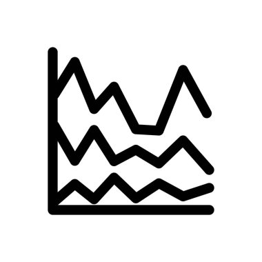 Analitik simge. Beyaz Arkaplanda İnce Doğrusal Tasarım