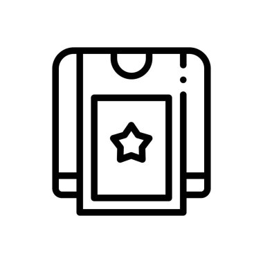 Bluz ikonu. Beyaz Arkaplanda İnce Doğrusal Tasarım