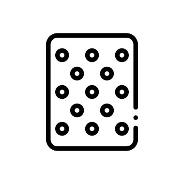 Su toplayan ikon. Beyaz Arkaplanda İnce Doğrusal Tasarım